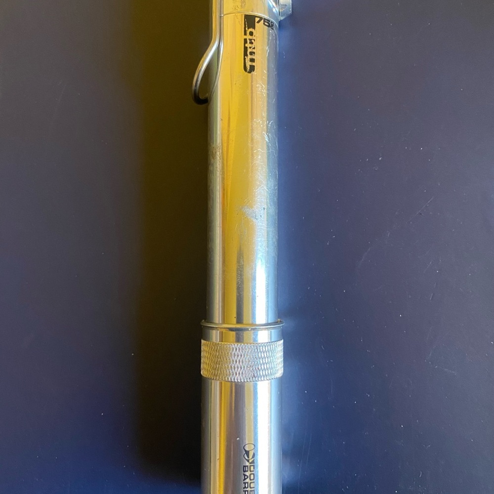 Silver Specialized Double Barrel Air Tool MTB Bicycle Pump for Presta Valve
